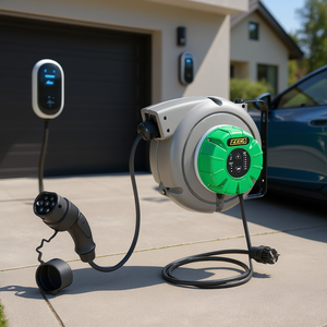 Enrollador de Cable de 5m 16A Tipo 2, Caja de Pared de 3.8Kw para Carga de Vehículos Eléctricos - Product Image 3