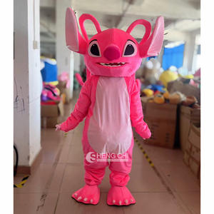성인 코스프레 파티 공연 원피스 정장 핑크 스티치 마스코트 의상 Shengchi 만화 스티치 마스코트 의상 - Product Image 5