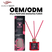 Diffuseur de roseaux LOVALI, parfum d'ambiance naturel et apaisant de luxe, vente en gros d'usine, parfum frais longue durée, 50 ml