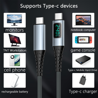 Câble de charge rapide USB 3.2 Gen 2x2 multifonctionnel 20 Gbps, transfert de données haute vitesse, 4K PD 240W 5A, conducteur en cuivre pur pour imprimante