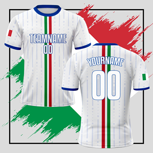 Maglia personalizzata da <span class=keywords><strong>uomo</strong></span> Italia Set maglia divisa personalizzata con il Logo del numero del nome <span class=keywords><strong>pantaloncini</strong></span> della squadra Italia inclusi - Product Image 4