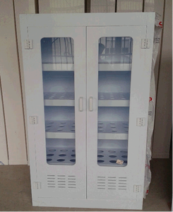 PP Vaso cabinet mobili da laboratorio PP reagente Ph armadio di stoccaggio chimico del basamento mobile con sistema di scarico - Product Image 4