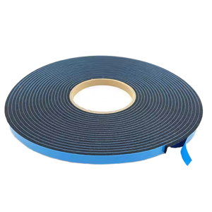 Double Sided Self Adhesive EVA <b>Foam</b> Tape 1mm 10mm Waterproof Black Seal Tape for Door Window Automotive Masking - Product Image 1