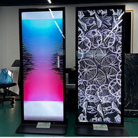 Kiosco Publicitario Digital Ultrafino 4K de 32-86 Pulgadas con Pantalla Completa, CMS en la Nube, Control Remoto WiFi y Soporte de Pie para Centros Comerciales