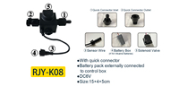 Adaptateur de robinet intelligent sans contact automatique Rajeyn avec capteur infrarouge, finition chromée, montage sur plan, boîtier de commande compact