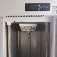 Équipement de réfrigération à double porte commerciale en acier inoxydable, congélateur vertical pour restaurant, boulangerie