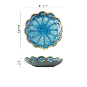 Vaisselle en porcelaine en forme de fleur de cerisier Harmony, très vendue, durable, <span class=keywords><strong>plat</strong></span> à sauce soja en céramique - Product Image 4