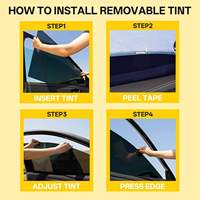 Kit complet de film teinté pré-découpé pour vitres Ford Explorer 2025 2026, SUV 7 places, toutes vitres, film statique amovible