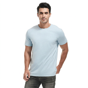 T-shirts pour hommes en coton 100 % respirant et à séchage rapide, coupe décontractée légère, pour un usage quotidien, à prix de gros avantageux - Product Image 1