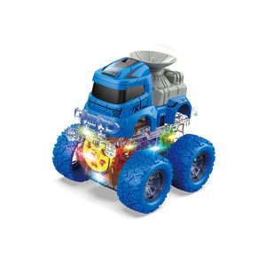 الأكثر مبيعًا شاحنة إطفاء بلاستيكية مزدوجة بالقصور الذاتي سيارة شرطة سيارة عسكرية للبناء الهندسي مركبة لعبة - Product Image 1