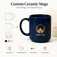 Tasses en Porcelaine Fine (Bone China) en Gros 11/12/15 Oz Grande Capacité, Sûres pour les Aliments, Anti-Fuite, Tasses à Café OEM/ODM, Boîte Cadeau Personnalisée pour Hôtels
