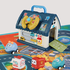 Jouets <span class=keywords><strong>de</strong></span> cube d'activité <span class=keywords><strong>de</strong></span> maison musicale d'apprenant occupé <span class=keywords><strong>de</strong></span> tout-petits avec <span class=keywords><strong>tapis</strong></span> <span class=keywords><strong>de</strong></span> sol <span class=keywords><strong>de</strong></span> circulation et belles voitures <span class=keywords><strong>de</strong></span> course - Product Image 1