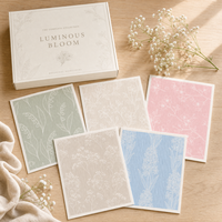 Lot de 5 torchons suédois pour la cuisine, chiffons à vaisselle suédois |   Serviettes en papier réutilisables, lavables, absorbantes, en éponge de cellulose