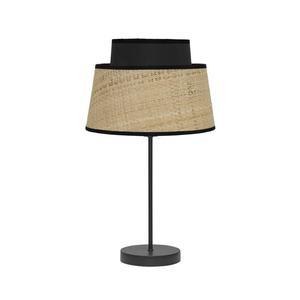 Lampe de table 1xe14 naturel/noir 40x20x20 cm - idéale pour l'éclairage décoratif et les environnements modernes. - Product Image 1
