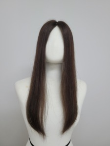 Perruque à clipser en cheveux humains lisses de 16 pouces, noir naturel, brun, WIGTS, design luxueux, finition brillante, livraison rapide - Product Image 4