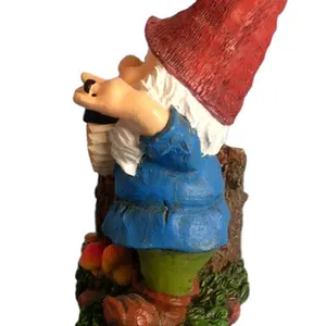 Mavi bahçe Gnome cüce süs şimdi tarzı reçine el sanatları yeni tasarım tarzı bahçe aksesuarları heykel