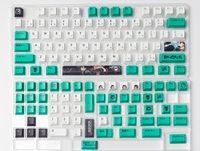 Keyboard Mekanis Gambar Demon Slayer 131 Tombol PBT Dye Sublimasi Cherry High untuk 61 63 64 68 75 84 87 98 104 108 Tombol