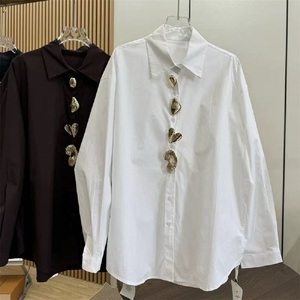 New Spring Autumn Summer <strong>2026</strong> Cotton Long Sleeve Solid Color Blouses Shirts for Women Trend Loose Casual <strong>Tops</strong> Woman <strong>Clothing</strong> - Product Image 6