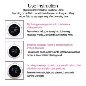 Masseur facial électrique EMS anti-<span class=keywords><strong>rides</strong></span> 3D, points d'<span class=keywords><strong>acupuncture</strong></span> faciaux, massage par vibration magnétique, masque - Product Image 2