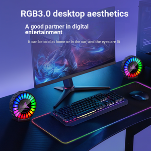 Xe gắn cửa thoát khí hương liệu nhịp điệu ánh sáng nước hoa hương thơm bảy màu mát mẻ đón <span class=keywords><strong>Led</strong></span> điều khiển âm thanh ánh sáng xung quanh - Product Image 5