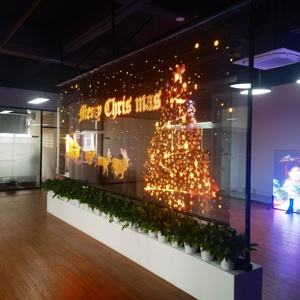 Écran LED transparent holographique invisible à haute luminosité, très facile à installer, 4000 nits, lecteurs publicitaires, signalisation numérique - Product Image 6