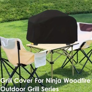 Cubierta de parrilla para parrilla al aire libre de la serie <span class=keywords><strong>Ninja</strong></span> OG700, accesorios de parrilla de barbacoa Woodfire resistente - Product Image 4