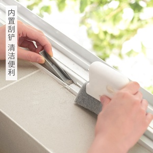 New Crevice Cleaner Tool for Door Window Slides Magic Foam <strong>Hand</strong> Held Window Groove Cleaning <strong>Brush</strong> - Product Image 5