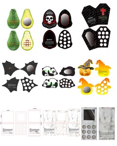 ללא לוגו diy מותאם אישית באיכות גבוהה חג המולד צלליות לוח צבעים פיגמנטציה עין צל פרטי תווית סיטונאית אבקת - Product Image 5