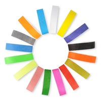 Bracelets jetables en papier Tyvek numérotés de 3/4 pouce, bracelets d'identification colorés imperméables pour événements, 1000 pièces par paquet
