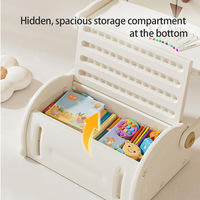Canapé multifonctionnel 2-en-1 pour enfants, bureau d'étude, table et chaise convertibles, plastique HDPE écologique, meubles pour tout-petits sécuritaires pour les enfants