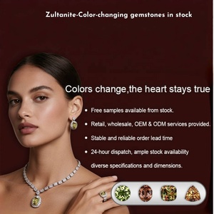 Fabrieksoutlet Islamitische gebedskralen Midden-Oosterse Sultanite Lab-gekweekte gebedskralen Kleurveranderende zonlicht losse edelstenen - Product Image 6