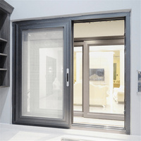 Kreatives Design Aluminiumlegierung Schiebefenster Blaues Glas Hochwertige Wärmedämmung Küche Modernes Klassisches Schiebefenster