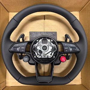 <span class=keywords><strong>Volante</strong></span> R8 con Botón de Arranque, <span class=keywords><strong>Volante</strong></span> de Cuero Perforado para <span class=keywords><strong>Audi</strong></span> A3 <span class=keywords><strong>A4</strong></span> A5 A6 A7 B8 B9 Q3 Q5 TT TTRS RS3 RS4 S3 S4 S5 8V - Product Image 1