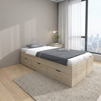 Lit plateforme Furnizone moderne 2256 à panneau unique, couleur personnalisable, très bien assorti aux autres meubles de chambre – Meilleures ventes