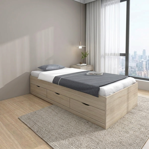 Hot Selling Modern 2256 Single Panel <b>Platform</b> <b>Bed</b> <b>Frame</b> Nicely Complemented Variety Bedroom Furniture Hotels Hospitals Use - Product Image 3