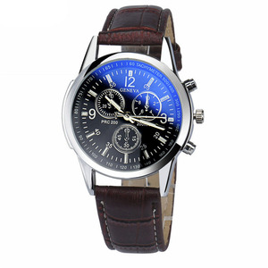 <strong>Geneva</strong> <strong>Watches</strong> Men Casual Business Wristwatches Retro Fashion Men's Leather Strap Outdoor Sports Quartz <strong>Watch</strong> 4 Colors Clock - Product Image 2