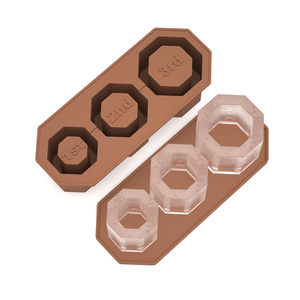 BPA <strong>Free</strong> Soft Silicone Ice Cube Tray Eco-Friendly Reusable Easy Fill and Release Ice <strong>Maker</strong> for Tumbler Cup with Custom <strong>Logo</strong> - Product Image 5