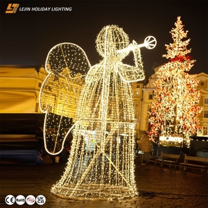 Luces de motivo de Ángel de decoración 3D LED de Navidad multifuncional para decoración al por mayor al aire libre - Product Image 5