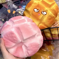Jouet Squishy Extra Large en PU à Rebond Lent, en Forme de Boule d'Ananas, Gâteau Réaliste, Fausse Gourmandise, Anti-Stress et de Décompression