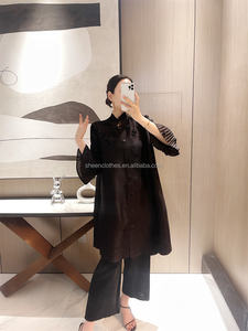 Miyake – ensemble <span class=keywords><strong>classique</strong></span> à plis, haut à manches longues, irrégulier, ample, sarouel, <span class=keywords><strong>pantalon</strong></span> décontracté, Vintage, de styliste, costume deux pièces, printemps <span class=keywords><strong>2022</strong></span> - Product Image 4