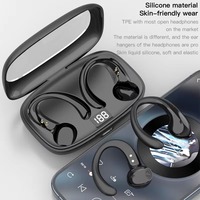OWS15 TWS Écouteurs intra-auriculaires stéréo sans fil avec affichage numérique, basses profondes, réduction de bruit, casque sport pour joueurs