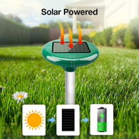 Répulsif à serpents électronique Aosion, dispositif de répulsion à ultrasons pour serpents, extérieur, alimenté par énergie solaire, batteries d'été, écologique