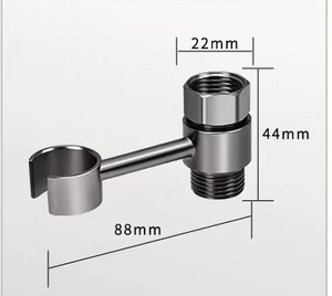 Распродажа, чистящий настенный унитаз G1/2 ", латунный ручной распылитель, мусульманский Shattaf Dural ручка, настенный набор для ванной комнаты - Product Image 5