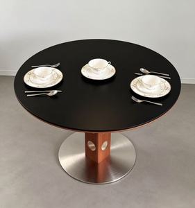 New Arrival Modern Round Black Dining <b>Table</b> <b>Set</b> with Mismatched Chairs & <b>Stools</b> for Home Kitchen Dining Room - Product Image 4