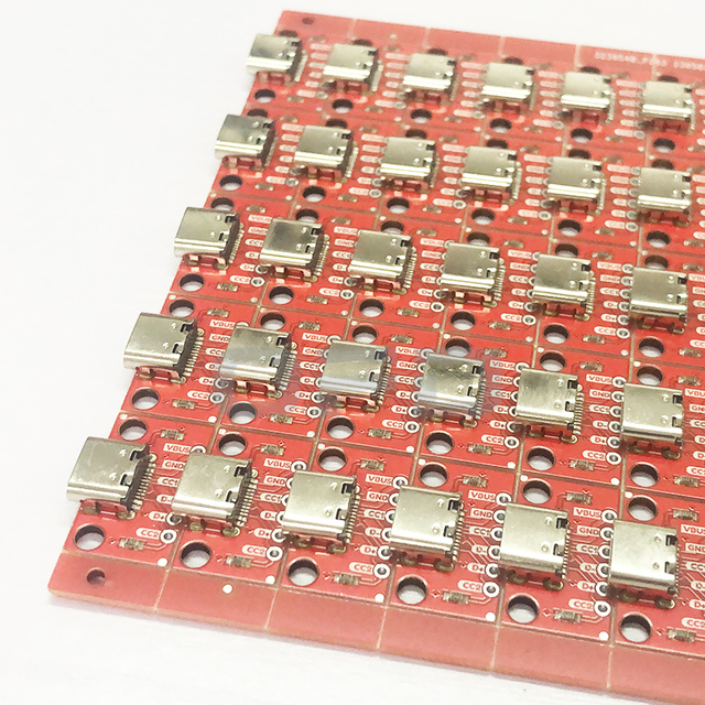 Type-C Breakout Board USB-C Audio & Video Ports & Adapter Basic Breakout Female Connector Type PCB Converter Board