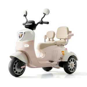 Unisex Kinderbatterij Tweezits Ride-On <span class=keywords><strong>3</strong></span>-wielige Motorfiets Plastic Materiaal Met Afstandsbediening Te Koop - Product Image 3