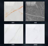 Vente en gros d'autocollants de sol en vinyle LVT Carreaux de sol en plastique PVC pour carreaux carrés en PVC autocollant 80*80cm pour bureau Échantillon gratuit DIY