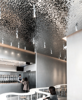 2025 produits chauds personnalisés à bas prix décoration de plafond en aluminium de haute qualité plafond à ondulation de l'eau