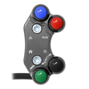 Interrupteur de guidon droit pour Triumph Tiger 900 (trous alignés) (titane) - Product Image 1