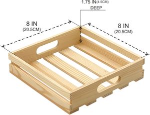 Colore naturale artigianato in <span class=keywords><strong>legno</strong></span> Pallet di <span class=keywords><strong>legno</strong></span> di pino vassoi di <span class=keywords><strong>legno</strong></span> quadrato di stoccaggio per fai da te decorazioni - Product Image 2